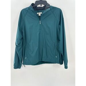 Lady Hagen Women's Teal Lightweight Quarter Zip Pullover Jacket Size S